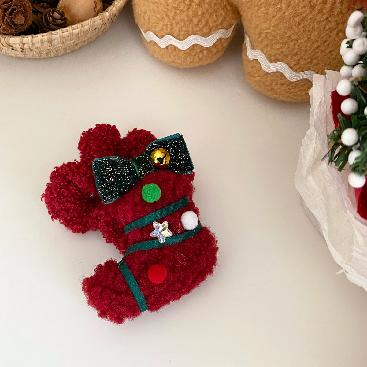 2025 Christmas Cute Bowknot Star Hair Clips for Baby Girls Sweet Elegant Fun Alligators for Kids Children Hair Accessories Chic