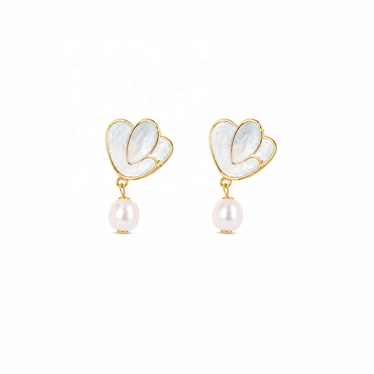 Women Blue Freshwater Pearl S925 Silver 18k Gold-plated Drop Earring Fashion Elegant Low MOQ in Stock Jewelry for Female Causal