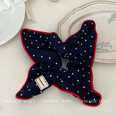 Fashion Simple Polka Dot Scrunchies for Baby Girls Cute Sweet Kawaii Elegant Hair Ties for Kids Children Hair Accessories Chic