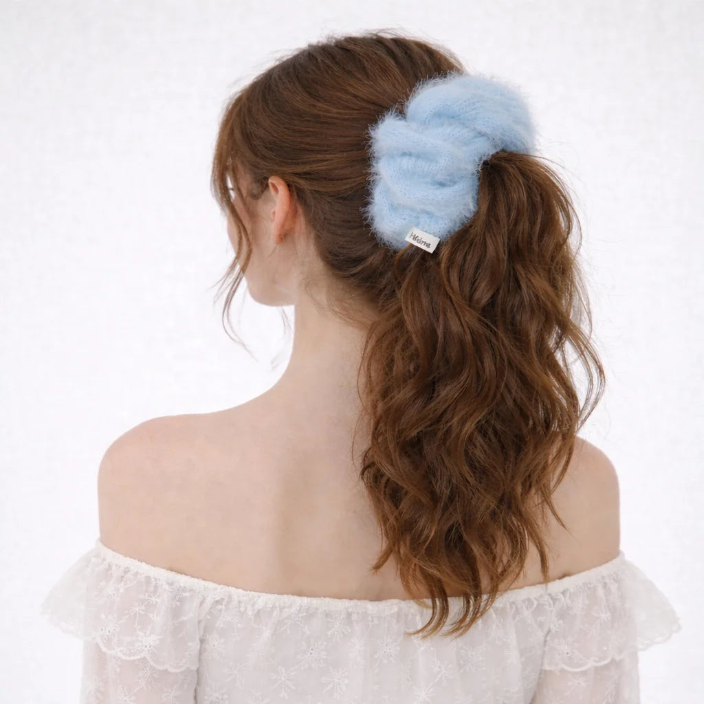 Fashion Simple Solid Color Sweet Scrunchies for Girls Minimalistic Elegant Trendy Hair Ties for Women Ladies Hair Accessories