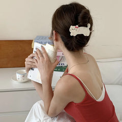 Hot Sale Animals Cat Shape Medium Hair Claw Clips Fashion Cute Creative Design Hairpins Clamps Accessories for Women Kids Daily