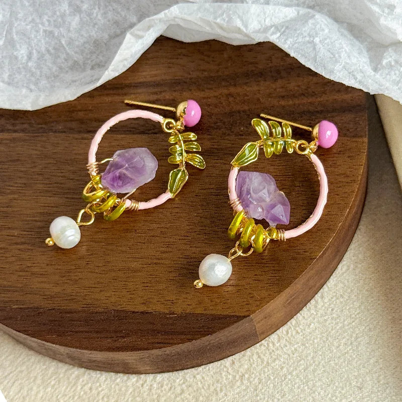 Fashion S925 Silver Pearl Hoop Earrings for Girls Elegant Trendy Jewelry for Women Ladies Wholesale China Manufacturer Bulk