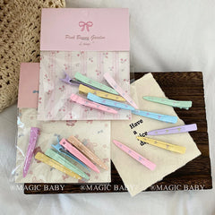 Candy Solid Color Simple Hair Clips for Baby Girls Cute Sweet Minimalistic Alligator Hair Accessories Stock in Alloy Material