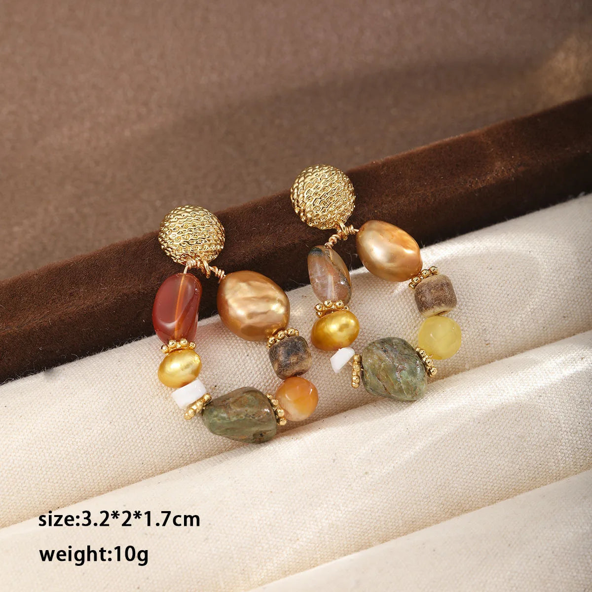 Fashion Natural Stone Freshwater Pearl Shell Drop Earrings for Girls Sweet Jewelry for Women Ladies Wholesale China Manufacturer