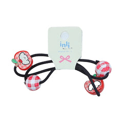 Cute Sweet Fruit Animals Scrunchies Fashionable Plaid Kawaii Hair Ties for Baby Girls and Kids Hair Accessories Stock