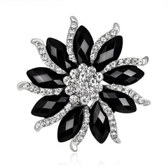 Fashion Glitter Rhinestone Sparking Brooches for Girls Elegant Sweet Pins Jewelry for Women Ladies Accessories Wholesale Sweet