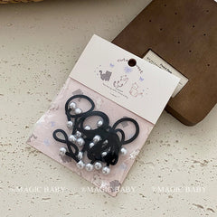 Simple Minimalistic Fashion Scrunchies for Baby Girls Cute Sweet High Elastic Hair Ties for Kids Children Hair Accessories Chic