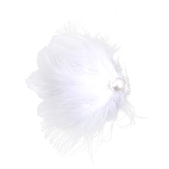 Classic Ballet Solid Color Feather Imitation Pearl Hair Clips for Baby Girls Fashion Alligators for Kids Child Hair Accessories