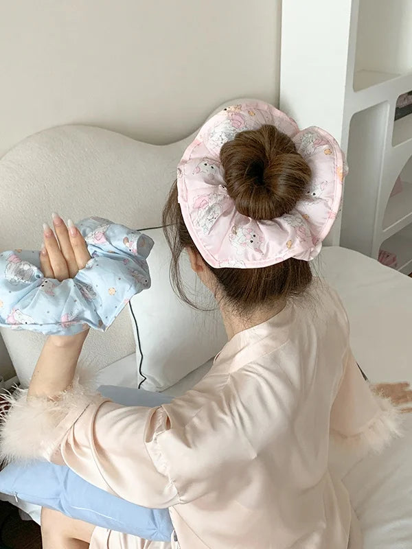 Fashion Sweet Soft Cute Scrunchies for Girls Trendy Elegant Animals Hair Ties for Women Ladies Hair Accessories in Stock Chic