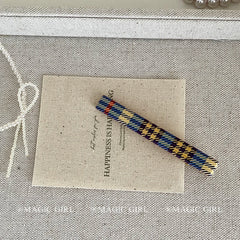 Classic Fashion Plaid Hair Clips for Girls Simple Minimalistic Trendy Bobby Pin for Women Ladies Hair Accessories in Stock
