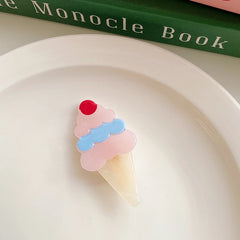 Cute Animals Stripe Heart Shaped Sweet Hair Clips for Girls and Women Graceful Alligator Accessory for Party Fashion