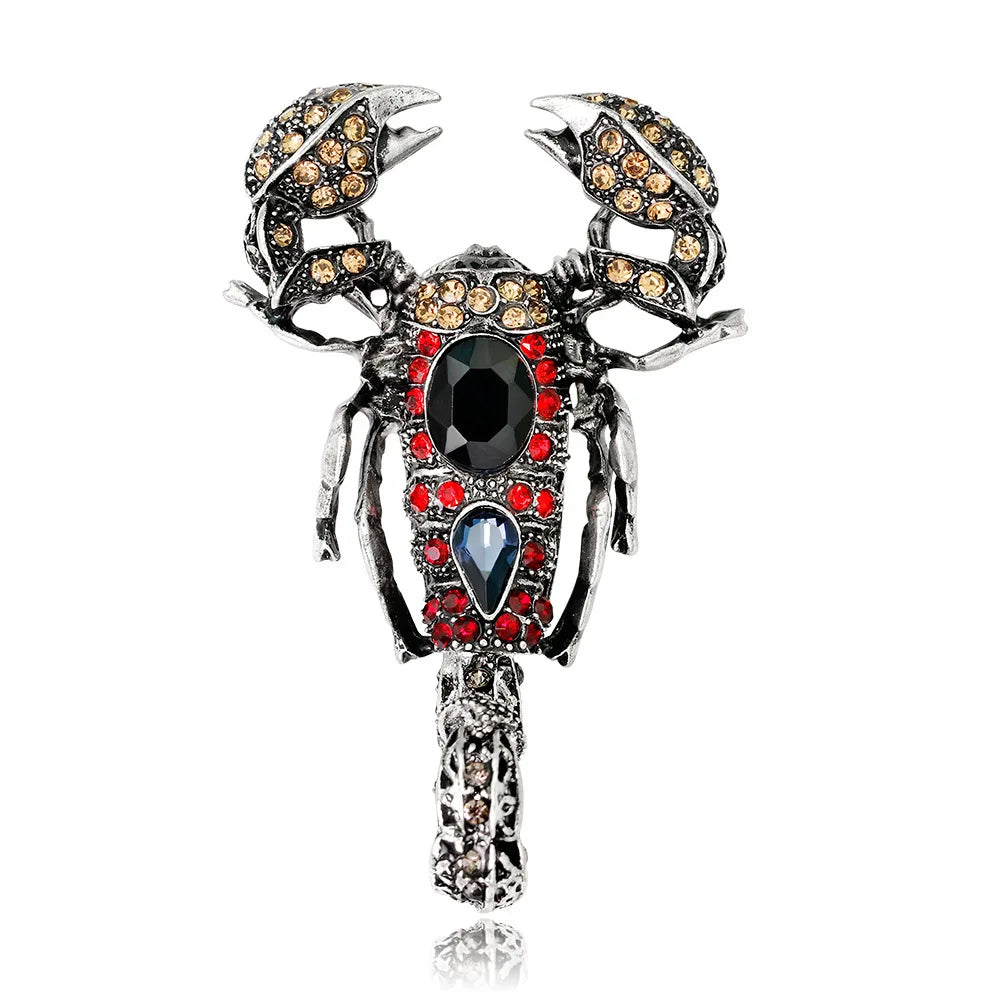Fashion Animals Glitter Rhinestone Brooches for Girls Elegant New Design Pins Jewelry for Women Ladies Accessories Hot Sale