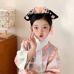 Vintage Chinese Style Flower Head Bands for Baby Girls Cosplay Cute Sweet Hair Band for Kids Children Hair Accessories in Stock