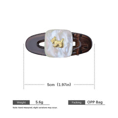 Fashion Cute Sweet Peppy Dog Animals Hair Clips for Girls Simple Glitter Alligators for Women Ladies Hair Accessories in Stock