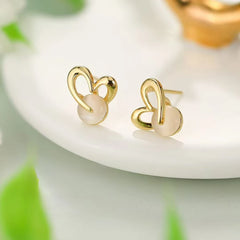 Women Butterfly Bow Flower Shape Small Mini Stud Earring Fashion Elegant Graceful High Quality Bulk Jewelry Accessory for Daily