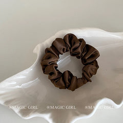 2025 Hot Sale Solid Color Fabric High Elastic Scrunchies Fashion Elegant Classic in Stock Hair Ties Accessories for Women Daily