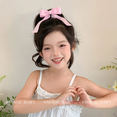 Girly Aesthetic Solid Color Pink Medium Alligator Clips Beauty Fashion Sweet in Stock Hairpins Accessories for Kids Children Use