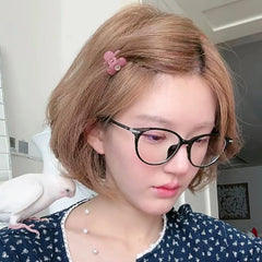 2025 Hot Sale Rhinestone Pink Small Hair Claw Clips Sweet Chic Beauty Wholesale in Stock Hairpins Accessories for Women Daily