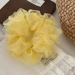 Hot Sale Women's Hair Ties Accessory Summer Spring Trendy Elegant Wholesale Stock Solid Color Lightweight Large Scrunchies
