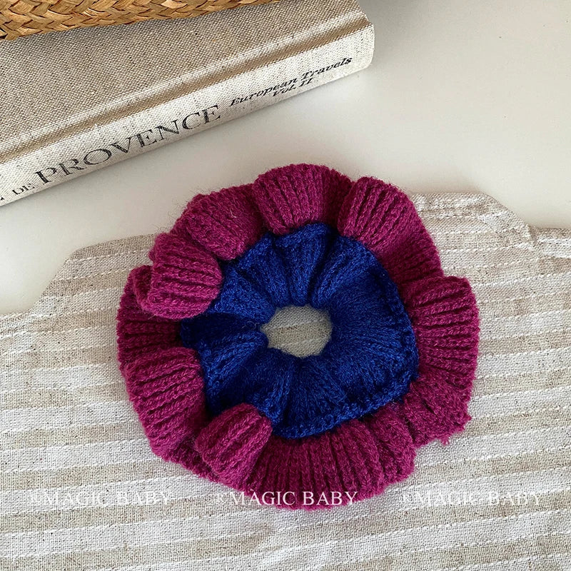 Fashion Cute Sweet Simple Scrunchies for Baby Girls Kawaii Minimalistic Hair Ties for Kids Children Hair Accessories in Stock