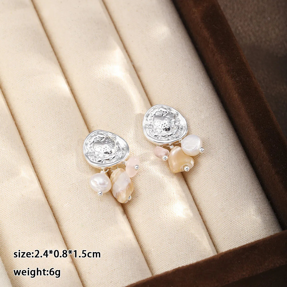 Fashion Turquoise Freshwater Pearl Shell Drop Earrings for Girls Boho Elegant Jewelry for Women Ladies Wholesale China Factory