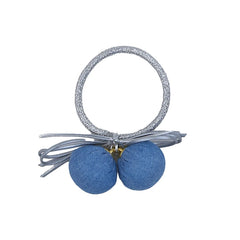Sweet Cute Bowknot Ball Scunchies for Baby Girls Fashion Chic Elegant Hair Ties for Kids Children Hair Accessories in Stock