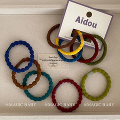 Fashion Solid Color High Elastic Hair Ties for Baby Girls Sweet Cute Scrunchies for Kids Children Hair Accessories in Stock