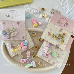 Mini Cute Animals Hair Clips for Baby Girls Fashion Sweet Kawaii Peppy Alligator for Kids Children Hair Accessories in Stock