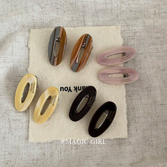 Elegant Cute Sweet Acetate Hair Clips for Girls Women Simple Minimalistic Alligators Hair Accessories Fashionable Trendy Carton