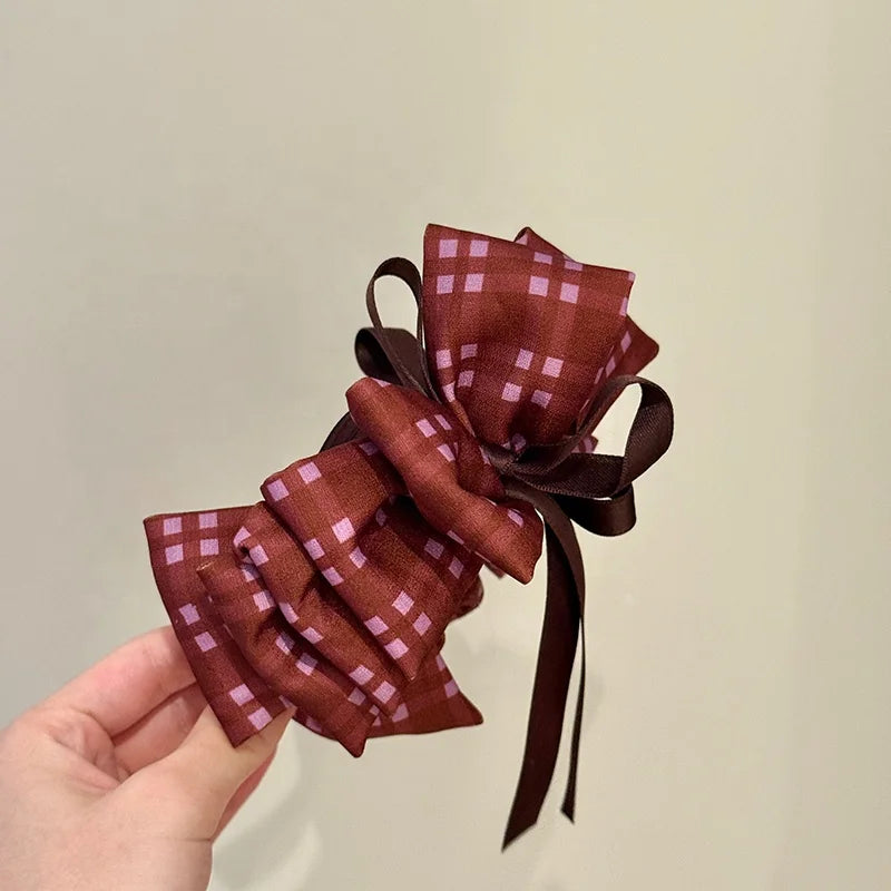 Ladies Female New Design Red Simple Banana Clips Graceful Chic Fashion Wholes in Stock Hairpins Accessories for Daily Holiday