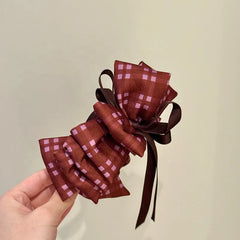 Ladies Female New Design Red Simple Banana Clips Graceful Chic Fashion Wholes in Stock Hairpins Accessories for Daily Holiday