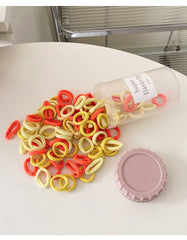 Simple Solid Color Mini Scrunchies for Baby Girls High Elastic Hair Ties for Kids Children Teens Hair Accessories in Stock