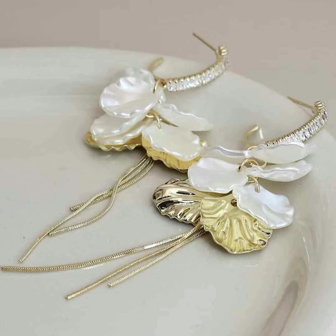 Women Hot Sale Lightweight Irregular Shape Drop Earring Fashion Elegant Graceful Luxurious Wholesale Daily Jewelry Accessories