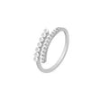 The opening is adjustable. / Silver