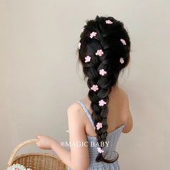 Simple Minimalistic Pink Solid Color Scrunchies for Baby Girls Cute Sweet Fashion Hair Ties for Kids Hair Accessories in Stock