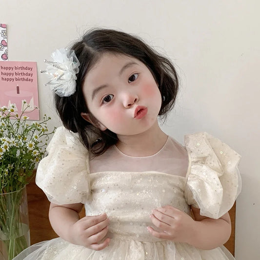 Sweet Cute Princess Style Hair Clips for Baby Girls Glitter Crown Alligator for Kids Children Teens Hair Accessories in Stock