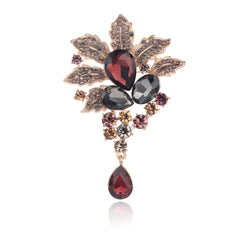 Fashion Sweet Glitter Rhinestone Sparking Luxury Brooches for Girls Bold Pins Jewelry for Women Ladies Accessories Wholesale