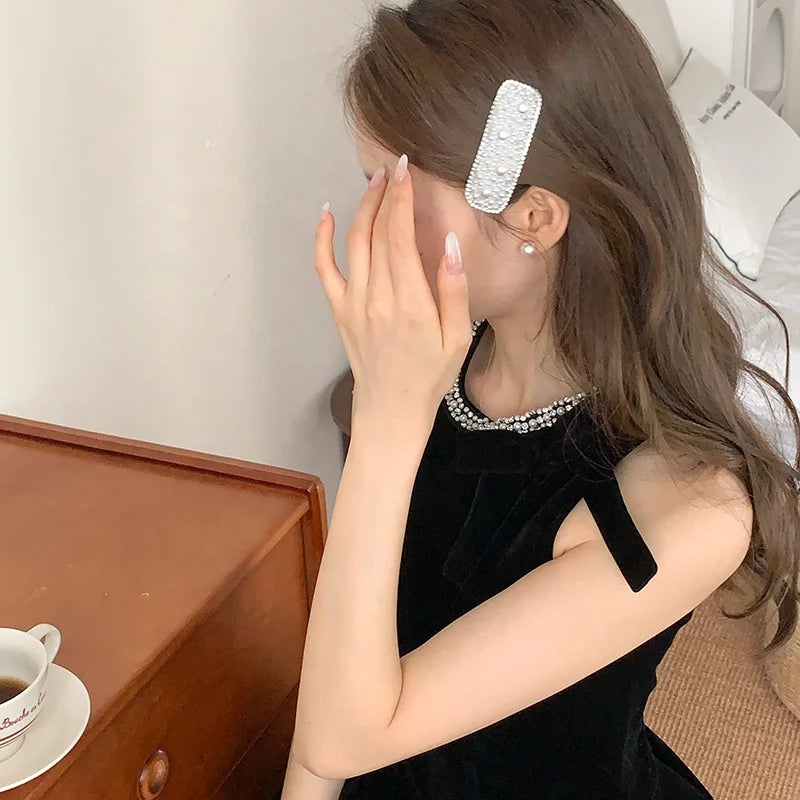 Luxurious Glitter Elegant Chic Hair Clips for Girls Stylish Sweet Snap Clips for Women Ladies Hair Accessories Chinese Supplier