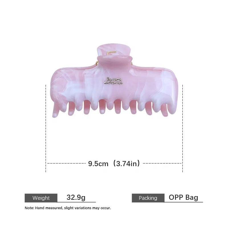 Fashion Chic Elegant Simple Solid Color Hair Claw Clips for Girls Sweet Trendy Claws for Women Ladies Hair Accessories in Stock