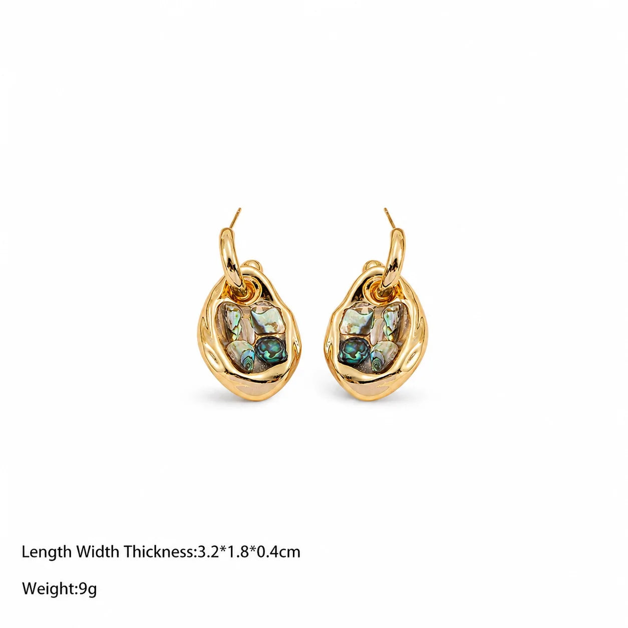 Fashion Turquoise Abalone Shell Jewelry Sets for Girls Classic Dainty Earrings Necklaces for Women Ladies Wholesale Bulk