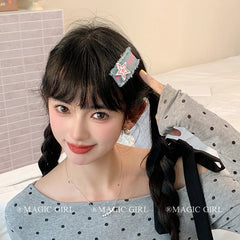 Fashion Denim Star Letter Hair Clips for Girls Stylish Trendy Simple Snap Clip for Women Ladies Femme Kids Hair Accessories