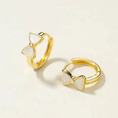 Fashion Butterfly Glitter Rhinestone Hoop Earrings for Girls Sweet Elegant Trendy Jewelry for Women Ladies Accessories Wholesale