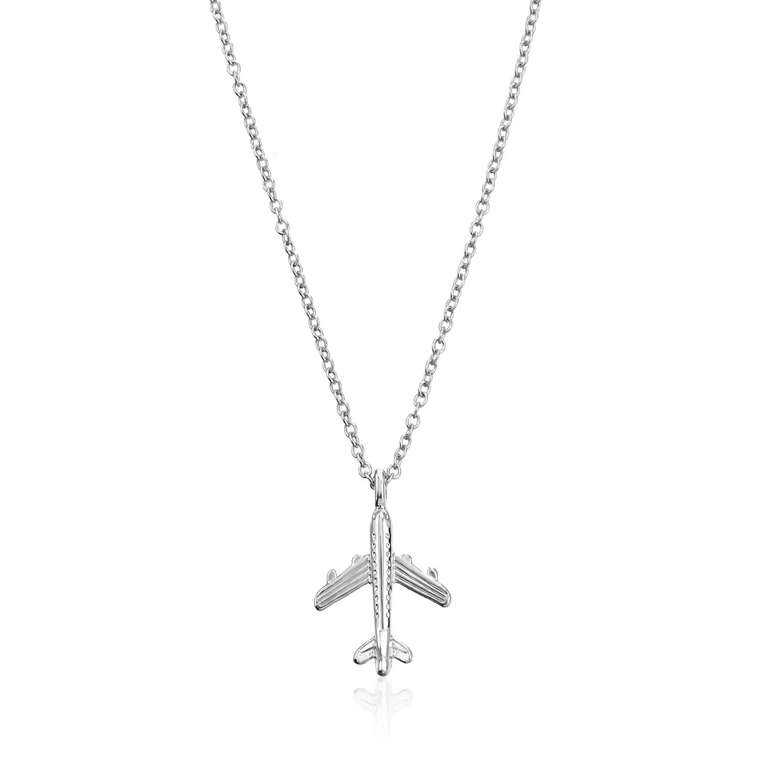 Fashion Simple Airplane Necklaces for Girls Sweet Minimalistic Charms Jewelry for Women Ladies Female Accessories Wholesale