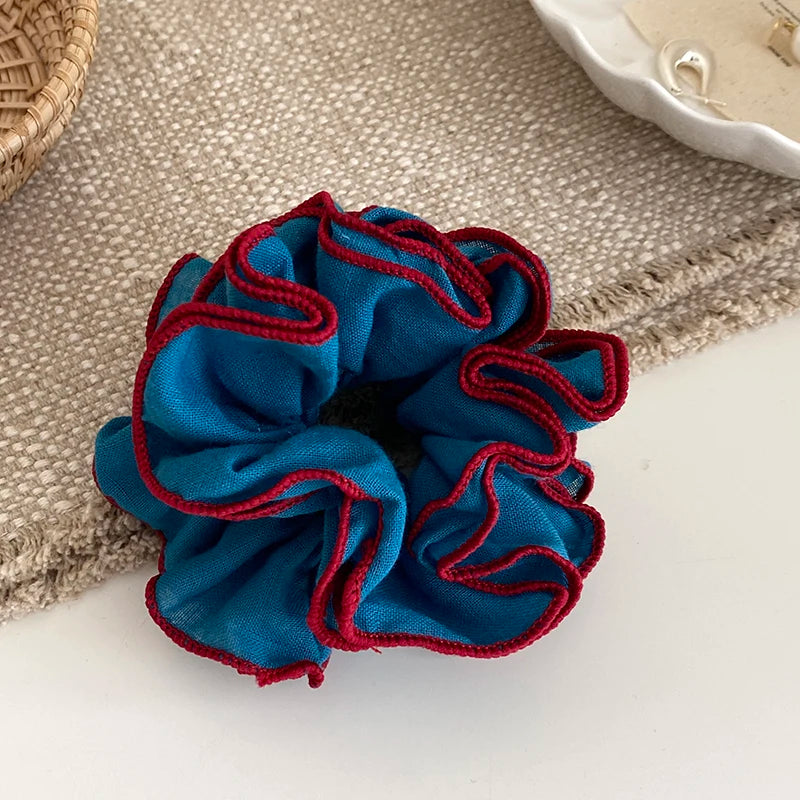 Fashion Sweet Cute Elegant Scrunchies for Baby Girls French Style Graceful Chic Hair Ties for Kids Children Hair Accessories