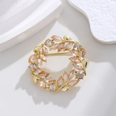 Fashion Glitter Rhinestone Sweet Brooches for Girls Elegant Dainty Charms Pins Jewelry for Women Ladies Accessories Hot Sale