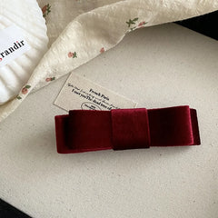 Fashion Solid Color Red Simple Hair Clips for Girls Sweet Trendy Elegant Alligators for Women Ladies Hair Accessories in Stock