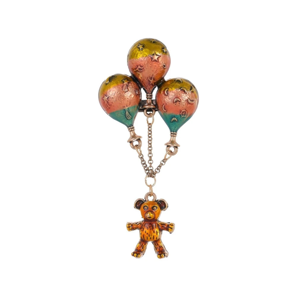 Fashion Bear Drop Sweet Animals Stylish Brooches for Girls Trendy Cute Glamorous Pins Jewelry for Women Ladies Accessories