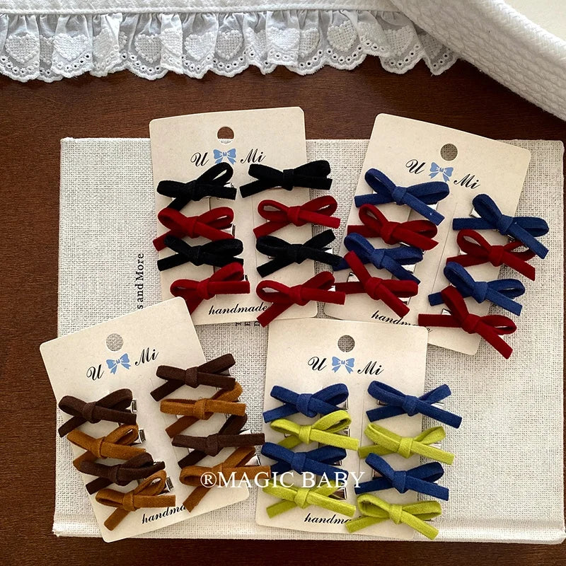 Fashion Simple Classic Bowknot Hair Clips for Baby Girls Cute Sweet Kawaii Alligators for Kids Child Hair Accessories in Stock