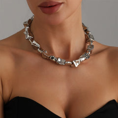 Fashion Simple Minimalistic Punk Necklaces for Girls Trendy Art Deco Jewelry for Women Ladies Accessories Chinese Supplier