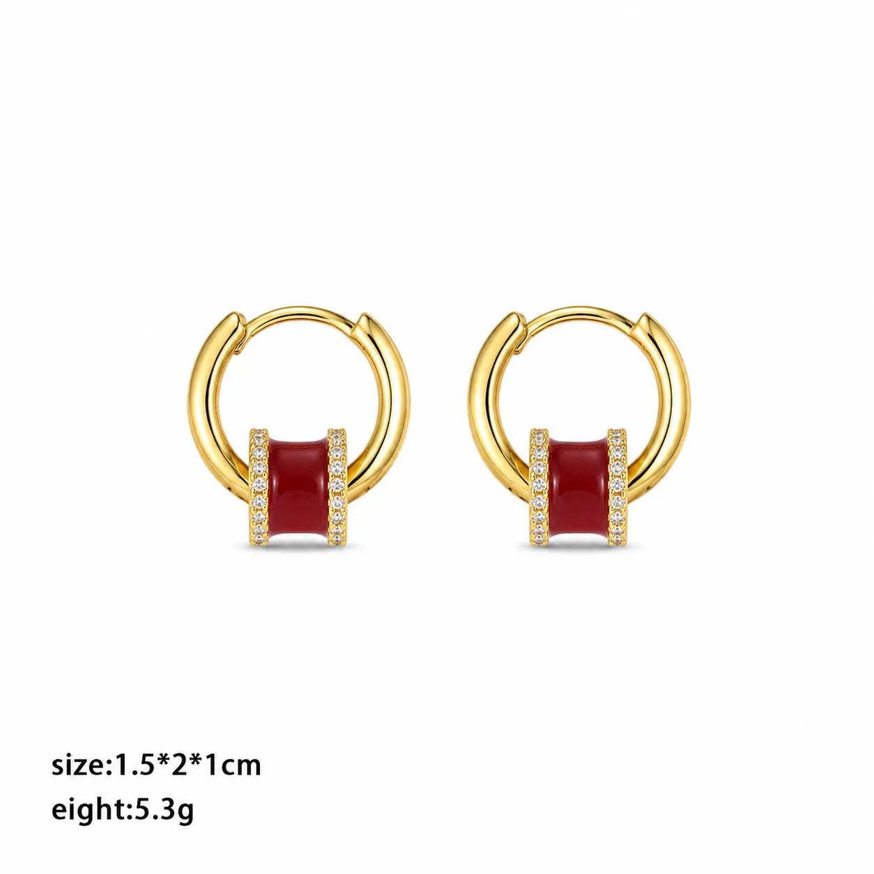 Fashion Hoop Earrings for Girls 18K Gold Plated Trendy Simple Minimalistic Jewelry for Women Ladies China